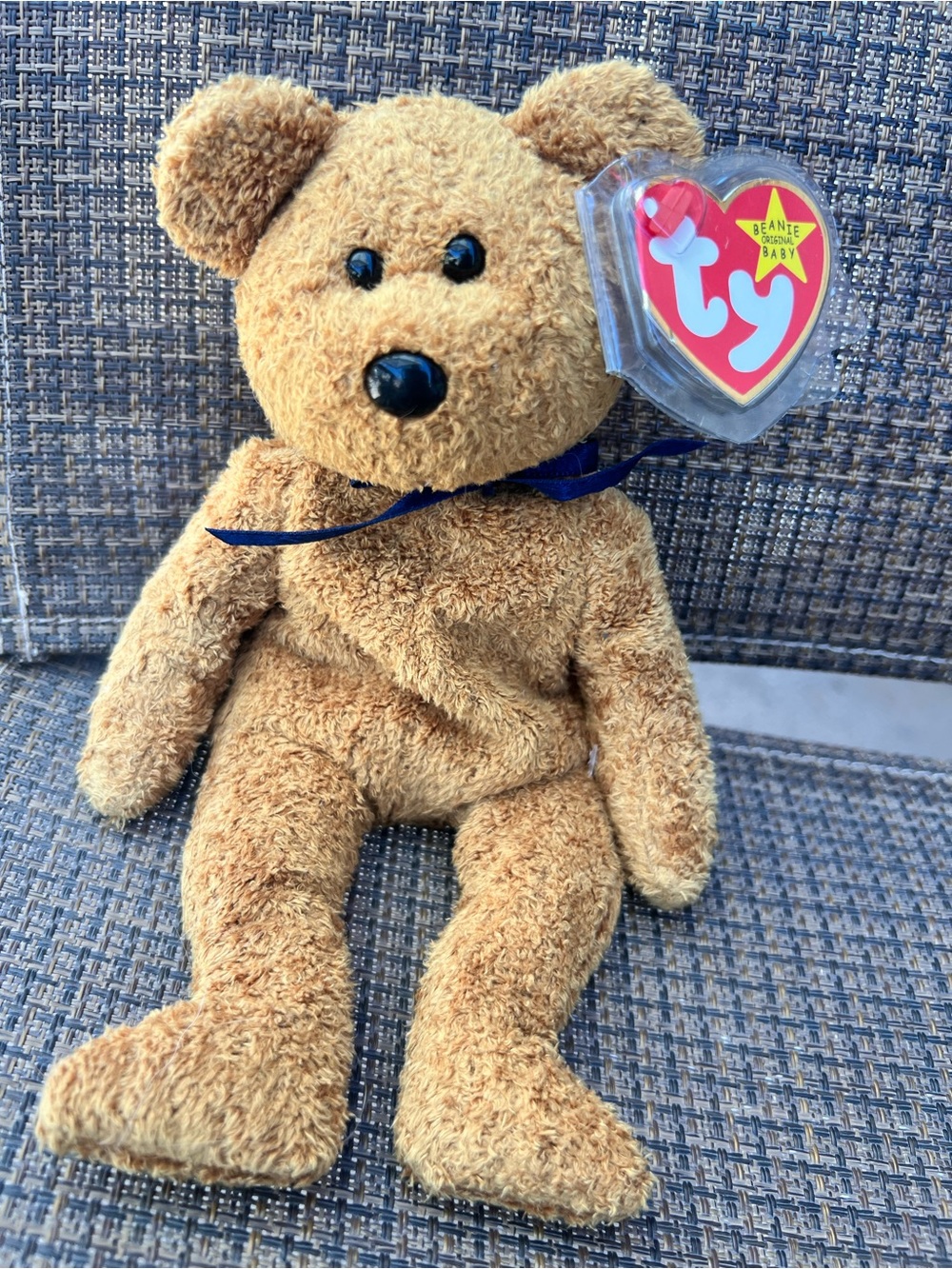 Ty Brown Teddy Bear Plush with Heart Tag